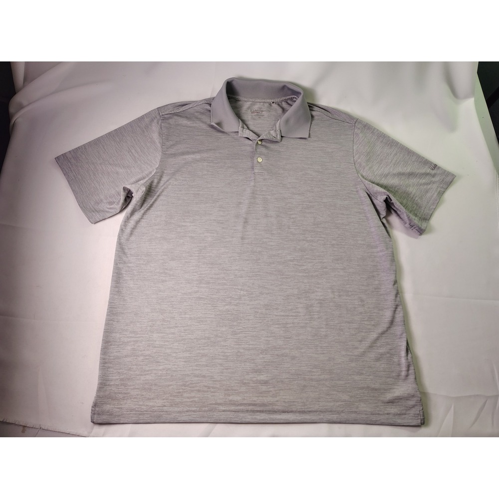 Walter Hagen Essentials Mens Golf Polo Shirt XL‎ Gray Heathered Performance Tech